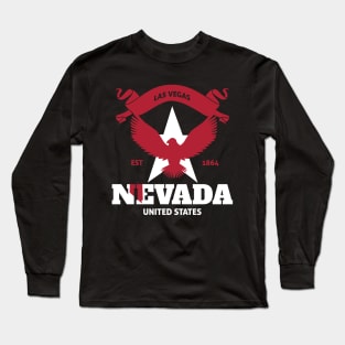 US Eagle NEVADA Celebration Day, Happy NEVADA State Day Nevada Happy Celebration Day Long Sleeve T-Shirt